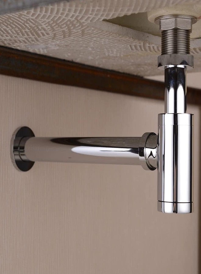 JAGGER مصيدة زجاجات JAGGER JAG202 مصنوعة من الفولاذ المقاوم للصدأ 304، مزودة بأنبوب بطول 5 بوصات و10 بوصات | طلاء كروم | هيكل نحاسي بتصميم عصري | ضمان 5 سنوات (للمصيدة فقط) - Image 4